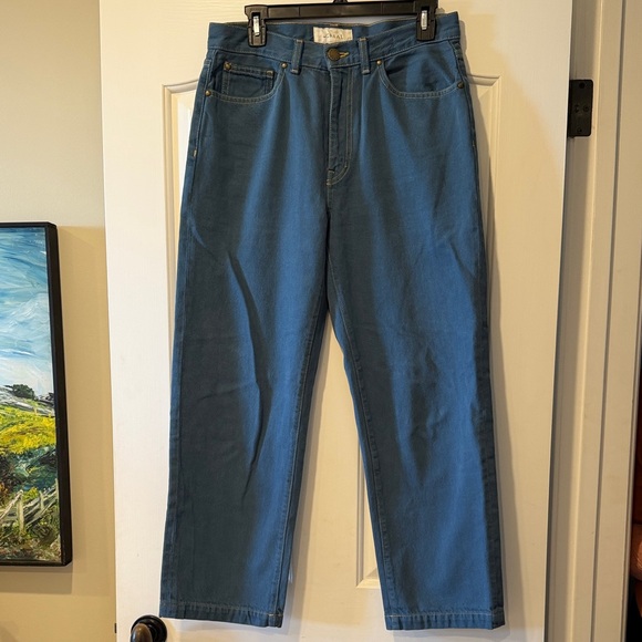 THE GREAT. Denim - The Great Billy Jean Size 27 Clean Hem French Blue